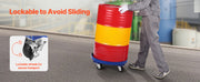 Bild in Galerie-Viewer laden, Amocart 2000lbs Drum Dolly 55Gal Barrel Mobile Base with Cross Braces &amp; 4 Swivel Wheels Hand Truck for Warehouse Drum Handling
