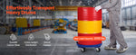 Amocart 2000lbs Drum Dolly 55Gal Barrel Mobile Base with Cross Braces & 4 Swivel Wheels Hand Truck for Warehouse Drum Handling