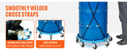 Load image into Gallery viewer, Amocart 1250lbs Drum Dolly Cart 55 Gallon Caddy Barrel Dolly Hand Truck with 5 Swivel Casters Wheel for Warehouse Drum Handling

