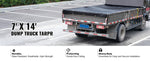 Amocart 18oz Dump Truck Mesh Tarp PVC Coated Heavy Duty Cover with Reinforced Webbing for Manual or Electric Dump Truck Syste