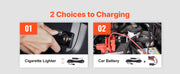 Charger l'image dans la visionneuse de galerie, Cric électrique SucceBuy Cric hydraulique 5 tonnes avec clé à chocs électrique Pont élévateur de voiture portable pour SUV Berline Camion pour changer les pneus
