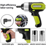 Amocart 4-In-1 Electric Car Jack 12V 5T Portable Hydraulic Jack Impact Wrench Tire Compressor Lifting LED Light Car Repair Tool