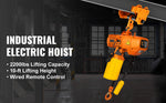 SucceBuy 0.5/1Ton 1PHASE Industrial Electric Chain Hoist  3MHigh Heavy Duty Cranes Hoists with Limit Switch Hot Forging G80 Hook