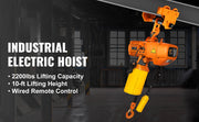 Load image into Gallery viewer, Amocart 0.5/1Ton 1PHASE Industrial Electric Chain Hoist  3MHigh Heavy Duty Cranes Hoists with Limit Switch Hot Forging G80 Hook
