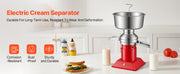 Load image into Gallery viewer, SucceBuy Electric Milk Cream Separator Output 10500RPM 304 Stainless with 4.5L Bowl Capacity Milk Skimmer Separating Machine
