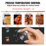 Charger l'image dans la visionneuse de galerie, Amocart 21In Commercial Electric Grill Flat Pan Stainless Steel Desktop Griddle Hotplate Teppanyaki Grill w/Temperature Control
