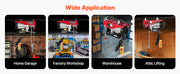 Bild in Galerie-Viewer laden, Amocart 2200 lbs Electric Hoist Single/Double Slings Lift Crane Hoist with Wireless/Wired Control Electric Winch for Garage
