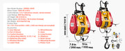 Charger l'image dans la visionneuse de galerie, SucceBuy Palan Électrique 2-en-1 500 kg 1800W Treuil Portable Filaire/Sans Fil Hauteur de Levage 30 m pour Garage Usine Remorquage
