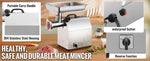 Amocart Electric Meat Grinder Food Processors Sausage Maker Filler Mincer Stuffer Stainless Steel with 2 Blades for Kitchen