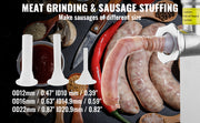 Bild in Galerie-Viewer laden, SucceBuy Electric Meat Grinder 5 Lb/Min Industrial Meat Mincer with Blade Grinding Plate Sausage Stuffing Blade and 3 Tubes
