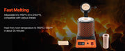Load image into Gallery viewer, Amocart Electric Melting Furnace Electric Metal Smelter Foundry Metal Smelting Machine Ceramic Crucible Gold Smelting Kit
