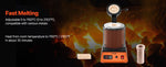 Amocart Electric Melting Furnace Electric Metal Smelter Foundry Metal Smelting Machine Ceramic Crucible Gold Smelting Kit