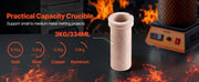 Load image into Gallery viewer, Amocart Electric Melting Furnace Electric Metal Smelter Foundry Metal Smelting Machine Ceramic Crucible Gold Smelting Kit
