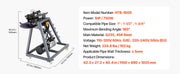 Load image into Gallery viewer, Amocart Electric Tube Bending Machine 750W Electric Tubing Bender w/ 6L Hydraulic Cylinder w/ 3 Dies for 1" 1-1/2" 1-3/4" Pipes
