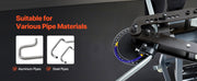 Charger l'image dans la visionneuse de galerie, Cintreuse de tubes électrique SucceBuy 750W avec vérin hydraulique 6L et 3 matrices pour tubes de 1", 1-1/2", 1-3/4"
