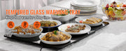 Load image into Gallery viewer, Amocart Electric Warming Tray 16.5"x 23.6"/11" Portable Tempered Glass Heating Tray with Temperature Control Perfect for Dinner
