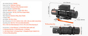 Load image into Gallery viewer, Amocart 13500 lbs Electric Winch 12V Synthetic Rope Car Winch with Wired Wireless Control for Towing SUV Off-Road Jeep Trailer
