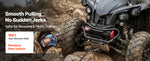 Amocart 6000LBS Electric Winch 12V ATV/UTV Winch with 49.2ft Synthetic Rope Wireless & Wired Remote Control for Towing Off-Road