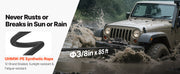 Bild in Galerie-Viewer laden, Amocart 13500 lbs Electric Winch 12V Synthetic Rope Car Winch with Wired Wireless Control for Towing SUV Off-Road Jeep Trailer

