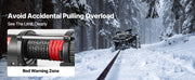 Bild in Galerie-Viewer laden, Amocart 6000LBS Electric Winch 12V ATV/UTV Winch with 49.2ft Synthetic Rope Wireless &amp; Wired Remote Control for Towing Off-Road
