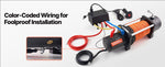 Amocart 12000 lbs Wireless Electric Winch 12V DC Wired Truck Car Winch with 0.36in x 75.5ft Synthetic Rope for Towing Off-Road