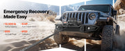 Load image into Gallery viewer, SucceBuy 13500 lbs Electric Winch 12V Synthetic Rope Car Winch with Wired Wireless Control for Towing SUV Off-Road Jeep Trailer

