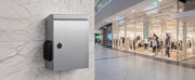 Load image into Gallery viewer, Amocart Outdoor Electrical Box 20 x 16 x 8 in Stainless Steel Ventilated Electrical Enclosure with Thermostat and Fan, Rain Hood, Hinge Connection, Wall/Pole Mounted
