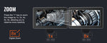 Amocart Articulating Borescope Camera w/ Light Two-way Articulated Endoscope Inspection with 6.4mm Tiny Lens 5"IPS 1080P Screen