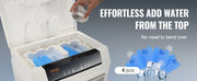Charger l'image dans la visionneuse de galerie, SucceBuy Refroidisseur d'air par évaporation Oscillating Swamp Cooler avec 3 vitesses réglables et minuterie de 12 H Portable pour utilisation intérieure et extérieure
