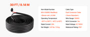Load image into Gallery viewer, Amocart 30FT/50FT/100FT Solar Panel Extension Cable with Flame Retardant Protective Sleeving Female and Male Connectors for RV
