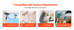 Amocart Telescopic Extension Pole Multi-Purpose Extendable Pole Sturdy Aluminum Alloy Paint Pole Extension Reach Roller Stick
