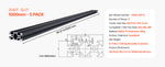 Amocart Linear Rail 4-5 PCS 1000mm/1200mm/1500mm/2000mm T Slot 2040 Aluminum Extrusion Profile for 3D Printer, CNC Machine DIY