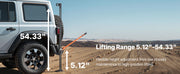 Load image into Gallery viewer, Amocart Farm Jack 60" Utility High Lift Farm Jack 3.18 Ton Ratcheting Off Road Utility Jacks Heavy-Duty Lift Jacks for Tractor
