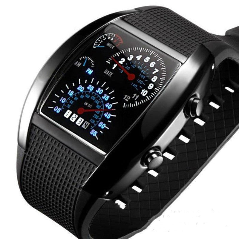 Fashion Men's Watch Unique LED Digital Watch Men Watch Electronic - AMOCART56b2055b76827555df99067f1fba564b
