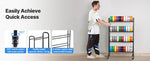 Amocart 4 Tier 3D Printer Filament Rolling Filament Spool Storage Rack with Wheels for Office Workshop 3D Printing Station