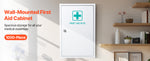 Amocart 3-Shelf First Aid Cabinet 1000Pcs Wall Mounted OSHA&ANSI 2015 (Class A) Industrial Emergency Metal Med Box for Business
