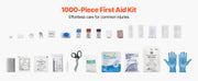 Charger l'image dans la visionneuse de galerie, SucceBuy 3-Shelf First Aid Cabinet 1000Pcs Wall Mounted OSHA&amp;ANSI 2015 (Class A) Industrial Emergency Metal Med Box for Business
