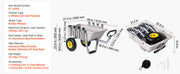 Load image into Gallery viewer, Amocart 200 lbs Foldable Beach Fishing Cart with Aluminum Alloy Frame 13in Tires &amp; 8 Rod Holders for Outdoor Camping Picnic
