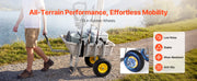 Load image into Gallery viewer, Amocart 200 lbs Foldable Beach Fishing Cart with Aluminum Alloy Frame 13in Tires &amp; 8 Rod Holders for Outdoor Camping Picnic
