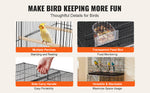 Amocart 30In Flight Bird Cage Stackable Divided Small Animal Cage for Kinds of Birds Pet Travel Birdcage with Handle and Perche