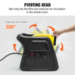 Amocart Pivoting Utility Fan 600 CFM High Velocity Floor Blower 300° Blowing Angle Air Mover for Drying Cooling Ventilating