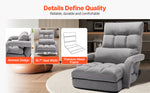 Amocart Floor Chair Recycled Foam Folding Sofa Chair Multifunctional Floor Chair with Back Support Ideal for Sleeping Reading