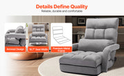 Load image into Gallery viewer, Amocart Floor Chair Recycled Foam Folding Sofa Chair Multifunctional Floor Chair with Back Support Ideal for Sleeping Reading

