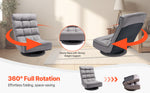 Amocart Floor Chair Recycled Foam Folding Sofa Chair Multifunctional Floor Chair with Back Support Ideal for Sleeping Reading