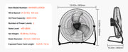 Bild in Galerie-Viewer laden, Amocart Floor Fans 3 Speeds High Velocity Heavy Duty Industrial Fan 4800 CFM 360° Adjustable Tilt for Gym Home Commercial Shop
