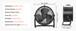 Amocart Floor Fans 3 Speeds High Velocity Heavy Duty Industrial Fan 4800 CFM 360° Adjustable Tilt for Gym Home Commercial Shop