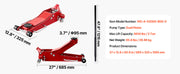 Load image into Gallery viewer, Amocart 3 Ton Low Profile Floor Jack  Aluminum Racing Floor Jack with Dual Pistons Quick Lift Pump for Sports Car SUV Pickup
