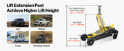 Load image into Gallery viewer, Amocart 3 Ton Floor Jack Aluminum &amp; Steel Racing Floor Jack with Dual Pistons Quick Lift Pump Hydraulic Car Lift for SUV Pickup
