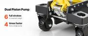 Load image into Gallery viewer, Amocart 3 Ton Floor Jack Aluminum &amp; Steel Racing Floor Jack with Dual Pistons Quick Lift Pump Hydraulic Car Lift for SUV Pickup
