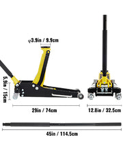 Charger l'image dans la visionneuse de galerie, Amocart Car Jack 1.5-3T Floor Jack Aluminum&amp;Steel Racing Jack W/ Single Pistons Quick Lift Pump Tire Change Lifting Repair Tool
